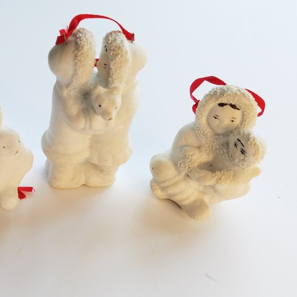 Rare Vintage Arctic Kids of Alaska Porcelain Bisque Collectable Ornaments - Picture 5 of 17
